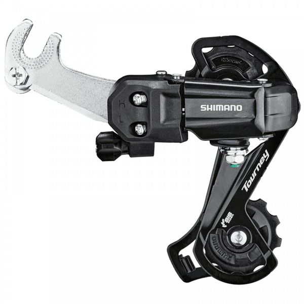 

Перемикач задній SHIMANO TOURNEY RD-TY200-GS-B 6/7-швидк, крюк