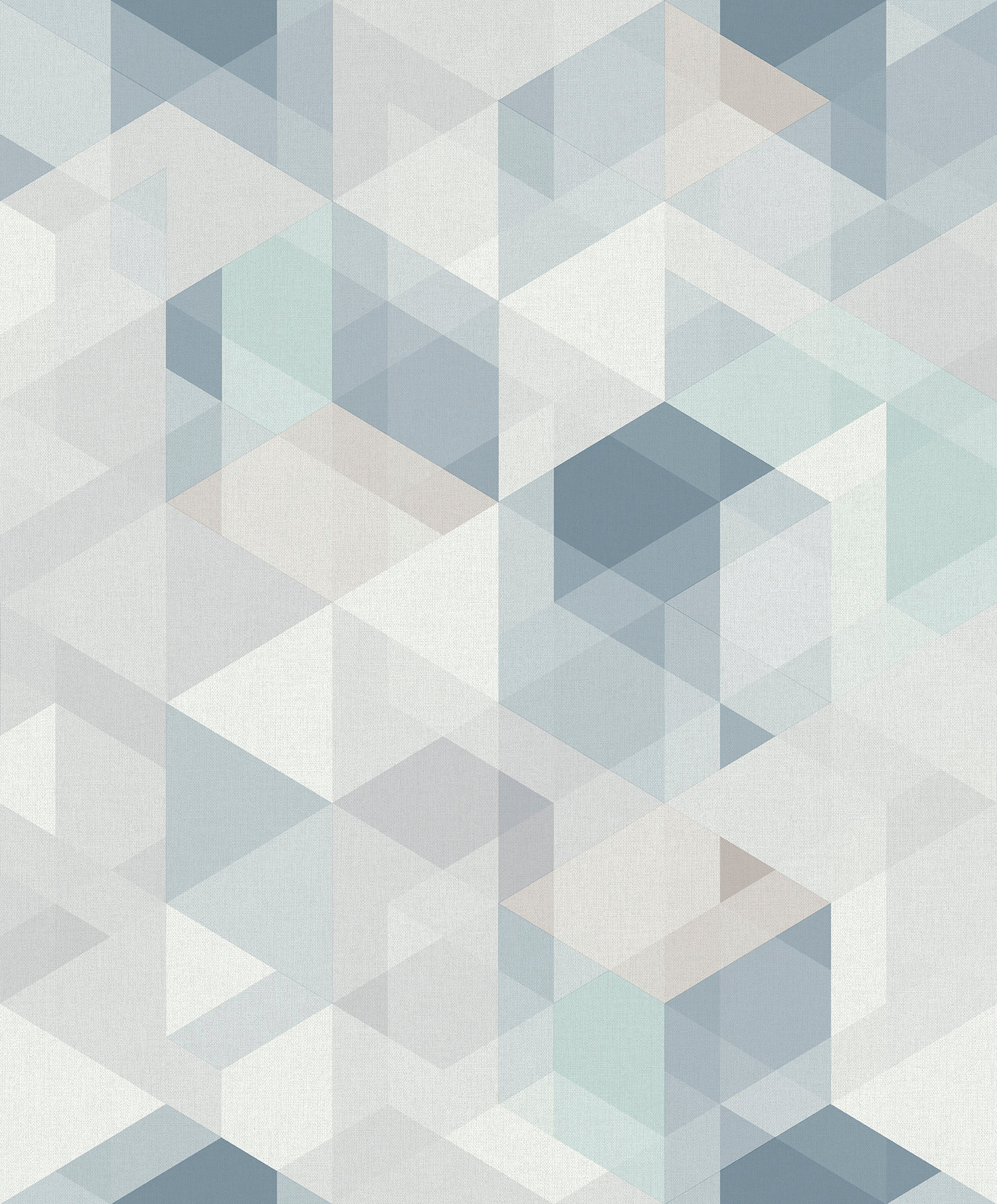 

Виниловые обои на флизилиновой основе Grandeco Perspectives PP3501 Бело-голубой геометрический