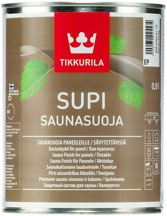 Защитный состав для сауны Tikkurila Supi Saunasuoja 0.9 л (6408070025574)