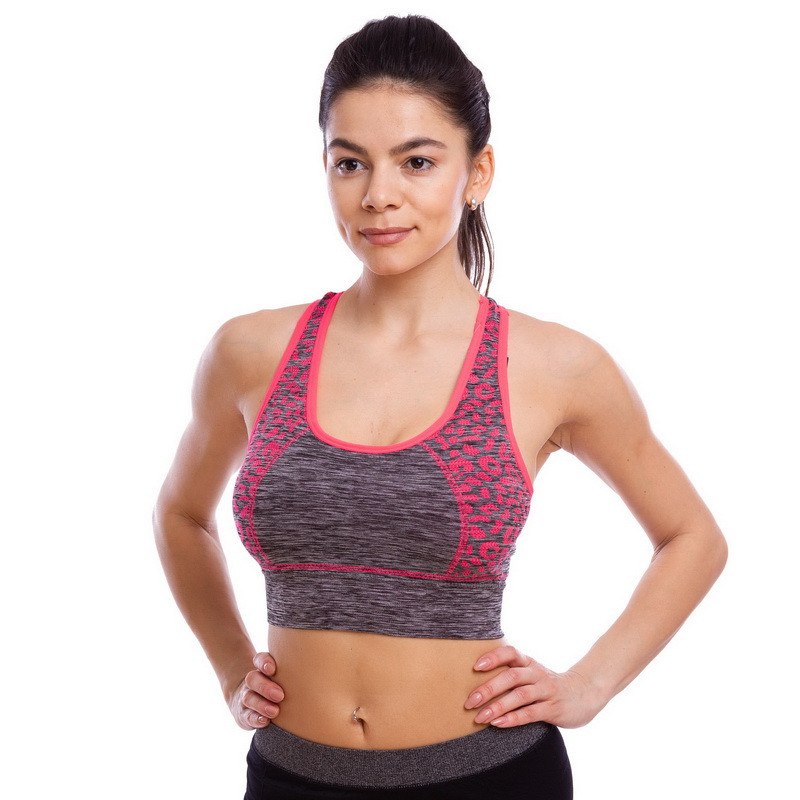 

Спортивный топ для фитнеса и йоги Zelart My Fit 2232 размер  (44-48) Grey-Pink, Спортивный топ для фитнеса и йоги Zelart My Fit 2232 размер L (44-48) Grey-Pink