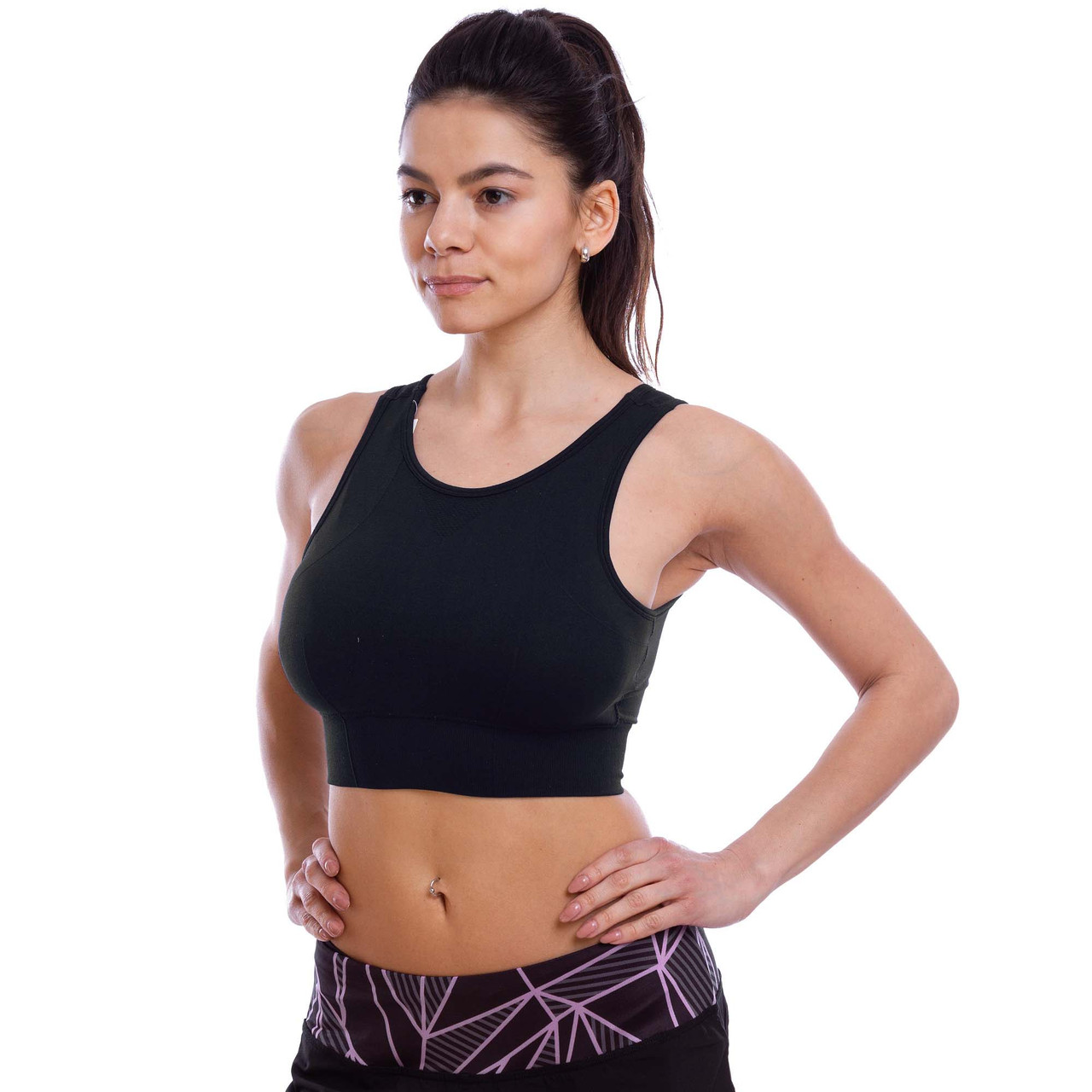 

Спортивный топ для фитнеса и йоги Zelart My Fit 1533 размер L (44-48) Black