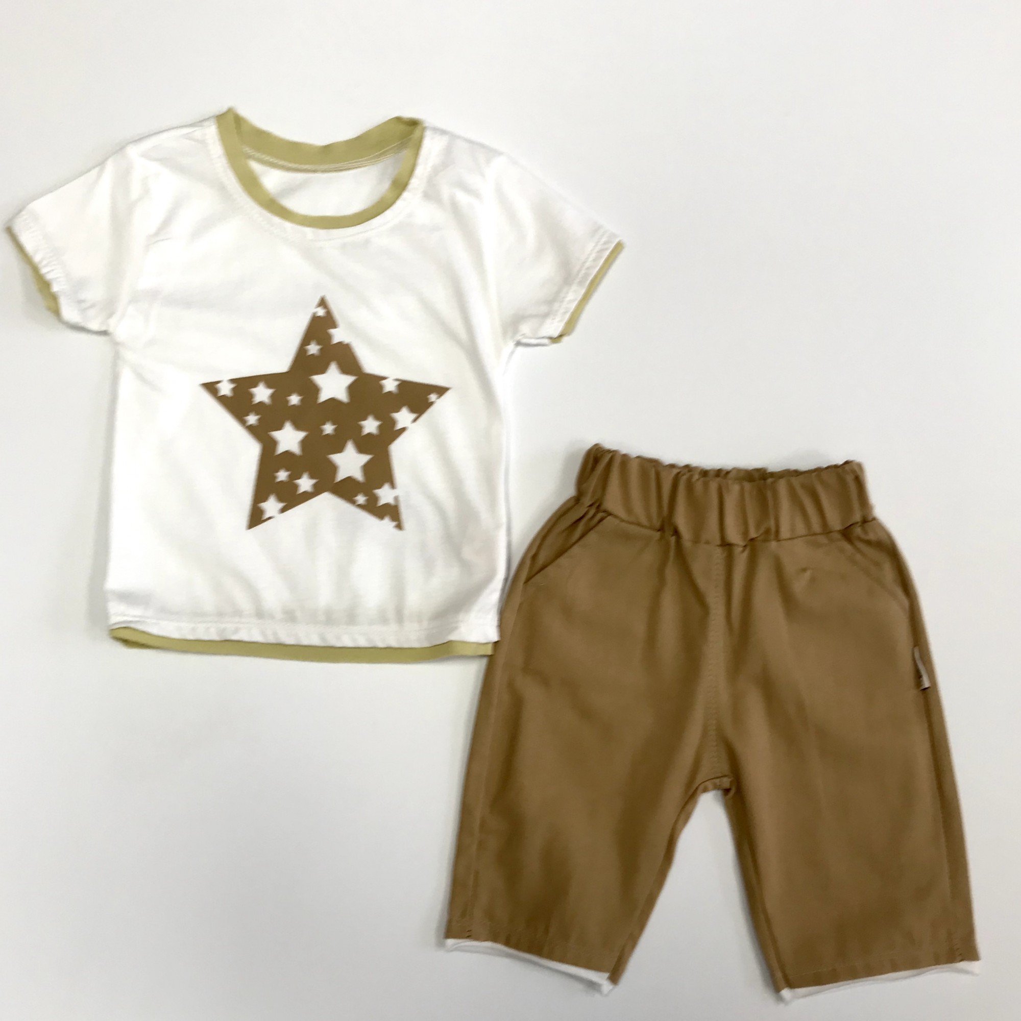 

Костюм со звездочкой Hazal Kids 80 см песочно-белый К1113