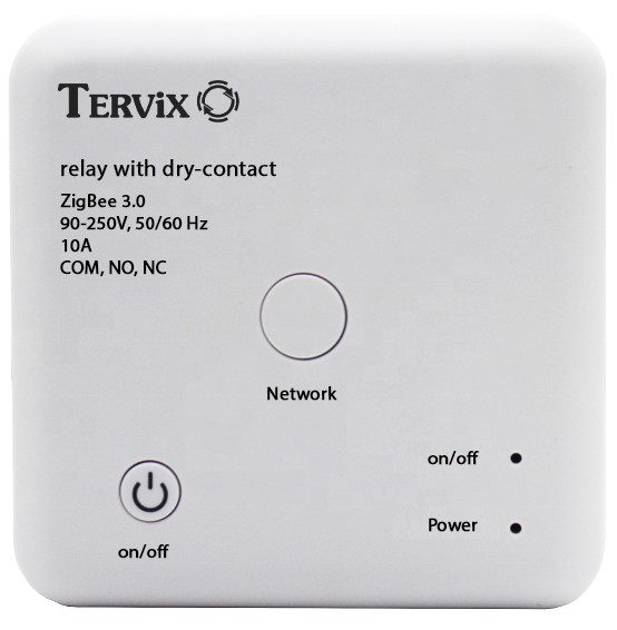 

Розумний перемикач Tervix Pro Line ZigBee Dry Contact On/Off (реле з "сухим" контактом)