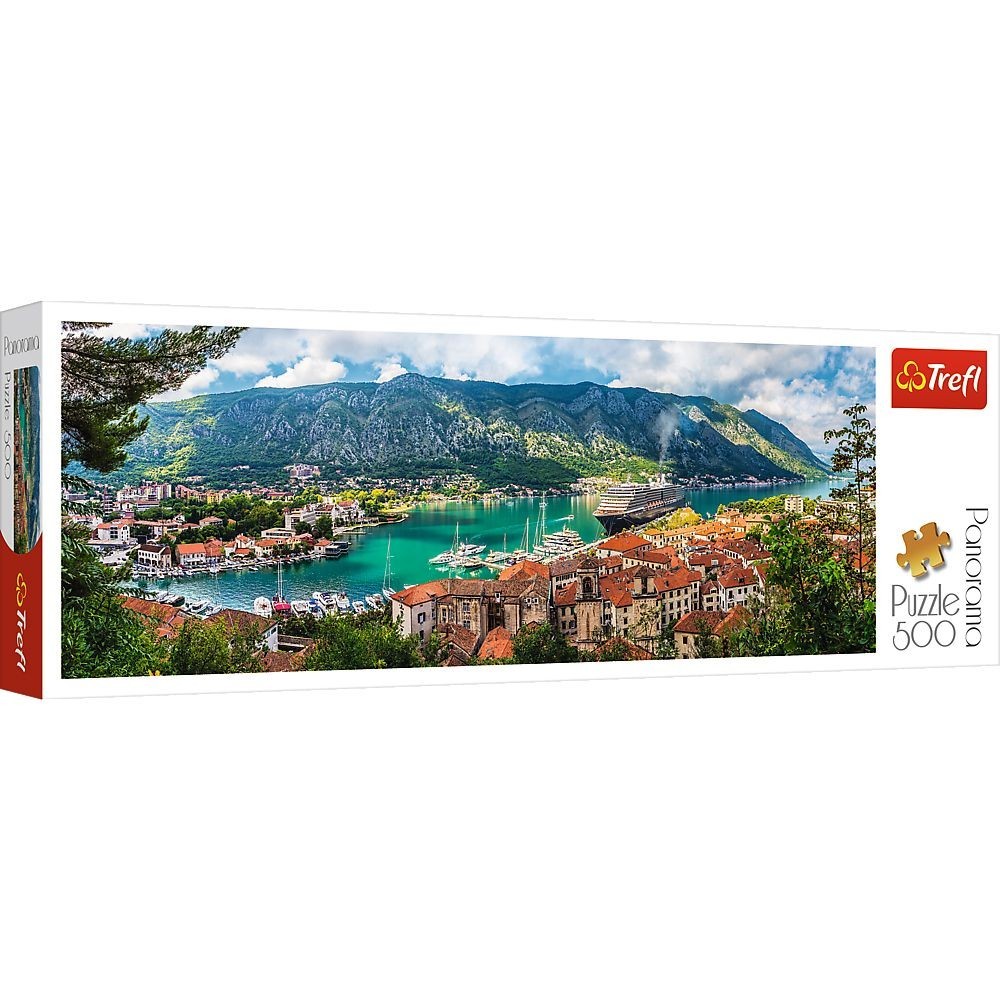 

Панорамные Пазлы «Котор — Черногория» 500 эл.