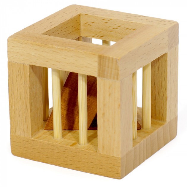 

Деревянная головоломка 3D Wood Puzzles Пирамидка в клетке