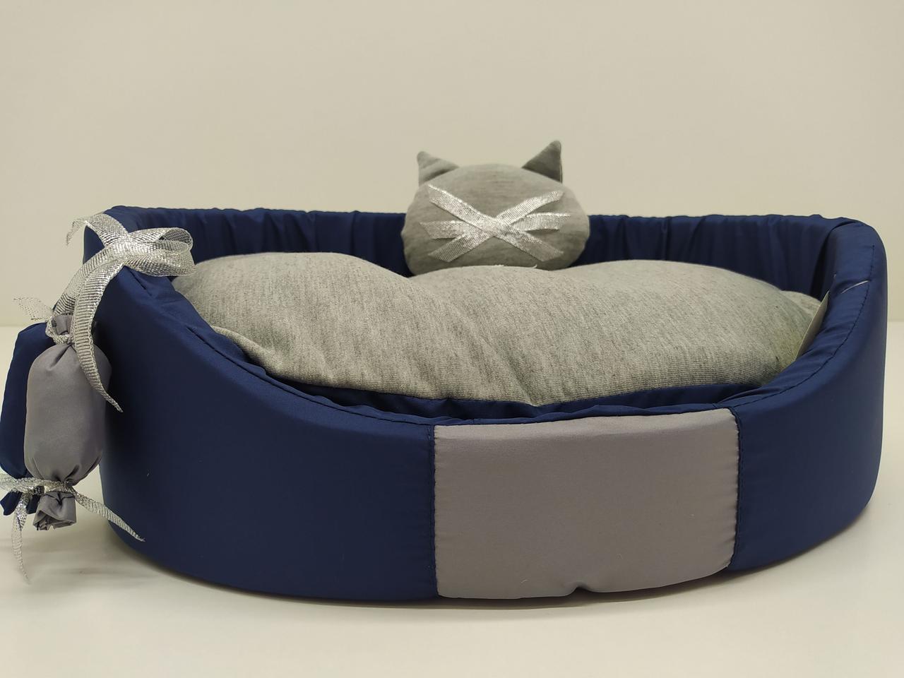 

Лежак для собак Bingo Комфорт-лето 425х560х135 мм №3 Синий (М304)