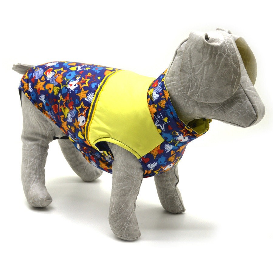 

Жилетка для собак Bingo принт Звездочка 29х46 см Желтый с синим (О 9518)