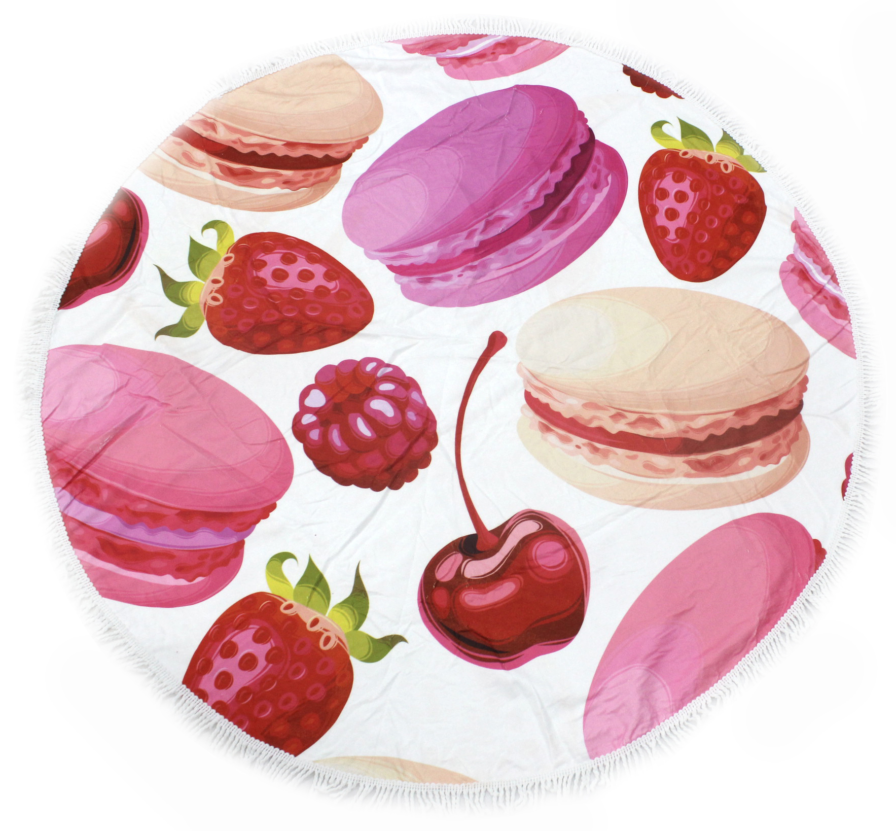 

Пляжное полотенце MirSon №5075 Summer Time Fruit Macaroons 150x150 см