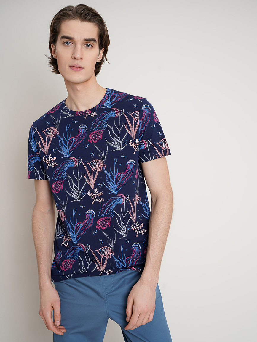 

Футболка O'STIN Casual S49NY966BZ  Синяя, Футболка O'STIN Casual S49NY966BZ XL Синяя