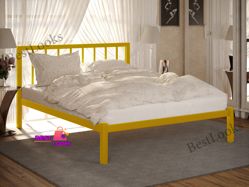 

Кровать металлическая двуспальная 180х200 Метакам Турин-1 Золото