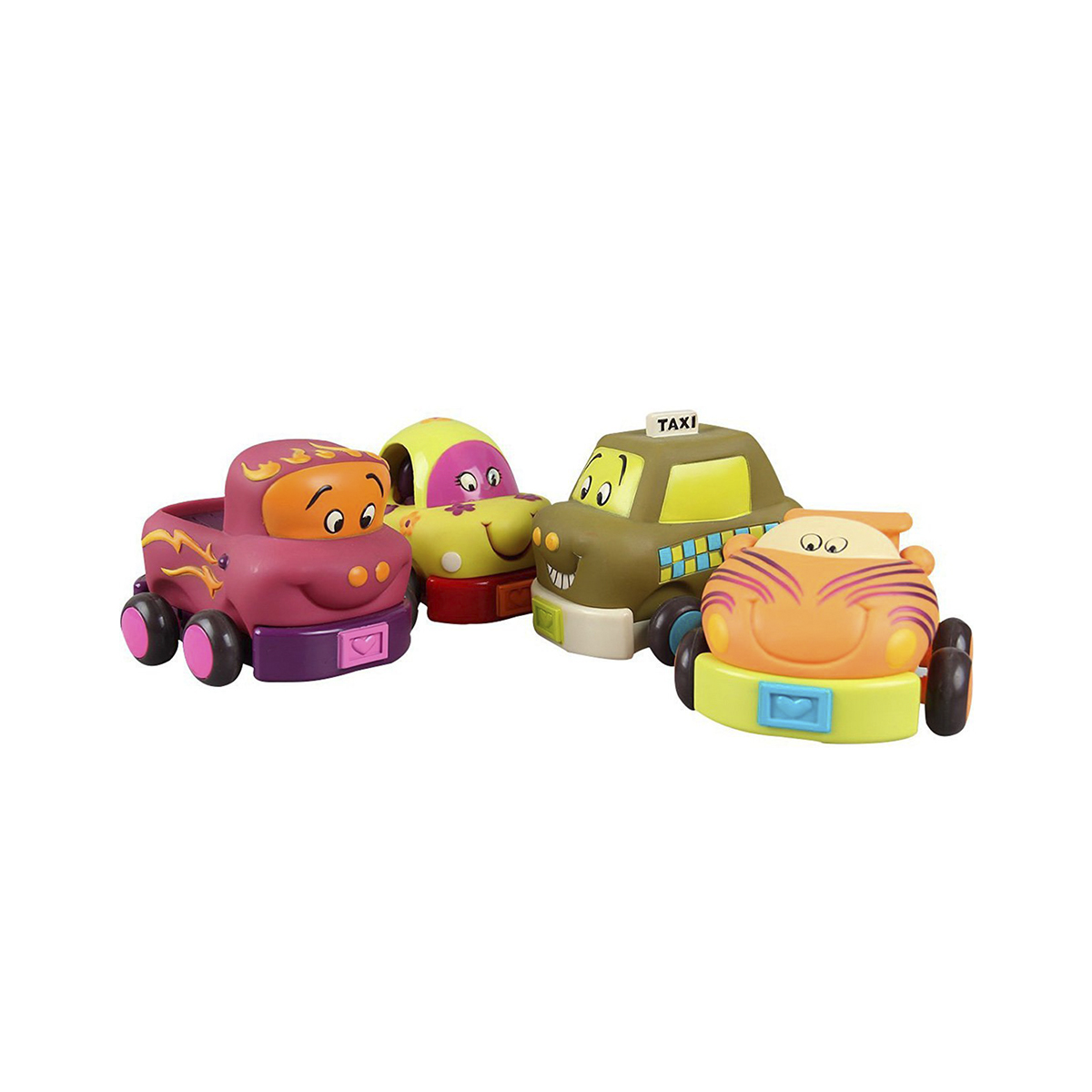 

Игровой набор - Забавный АВТОПАРК (4 резиновые машинки-погремушки)