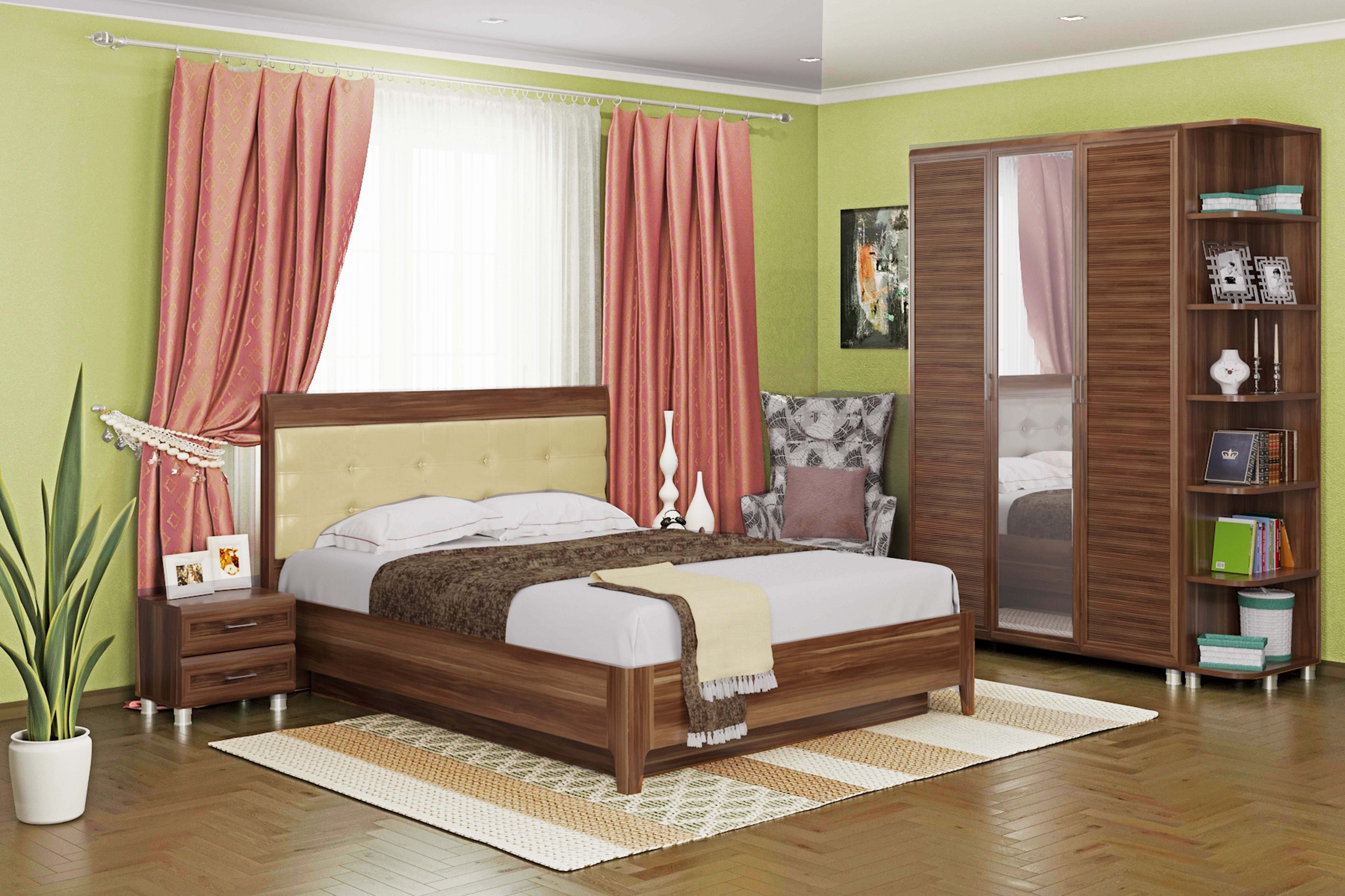 

Спальня комплект Лером Мелисса из МДФ 180*200 см Слива Валлис (ler-1426)