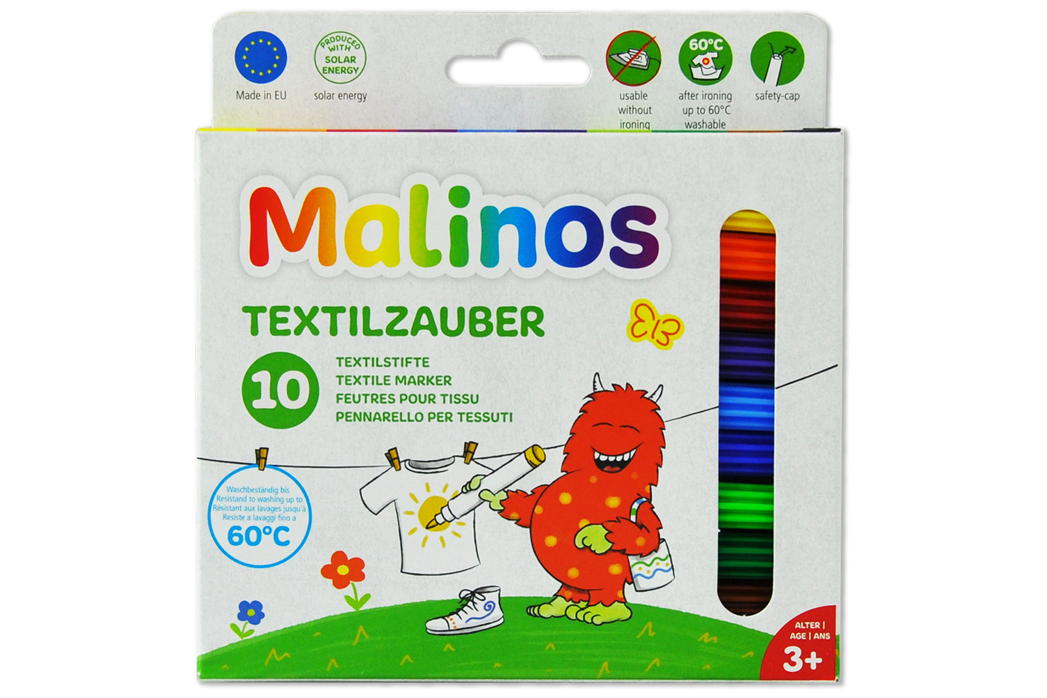 

Фломастери текстильні Malinos Textil 10 шт