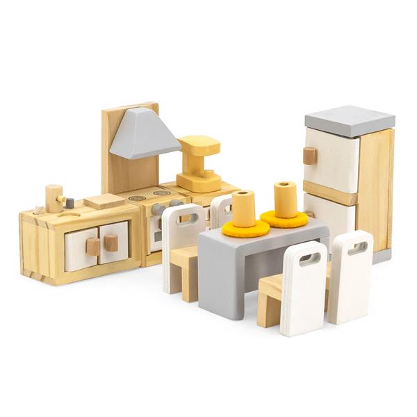 

Дерев'яні меблі для ляльок Viga Toys PolarB Кухня та їдальня (44038)
