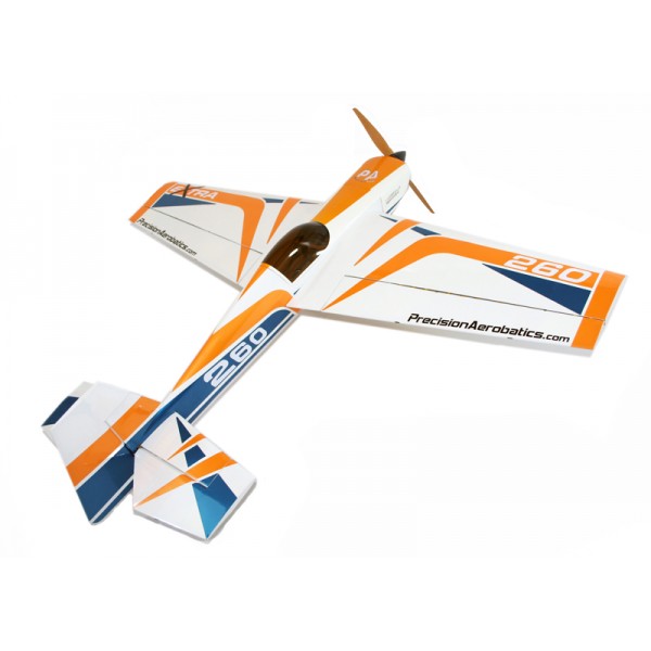 

Літак пілотажний на радіокерованні , авіамодель Precision Aerobatics Extra 260 розмах крил -1219мм KIT (жовтий)