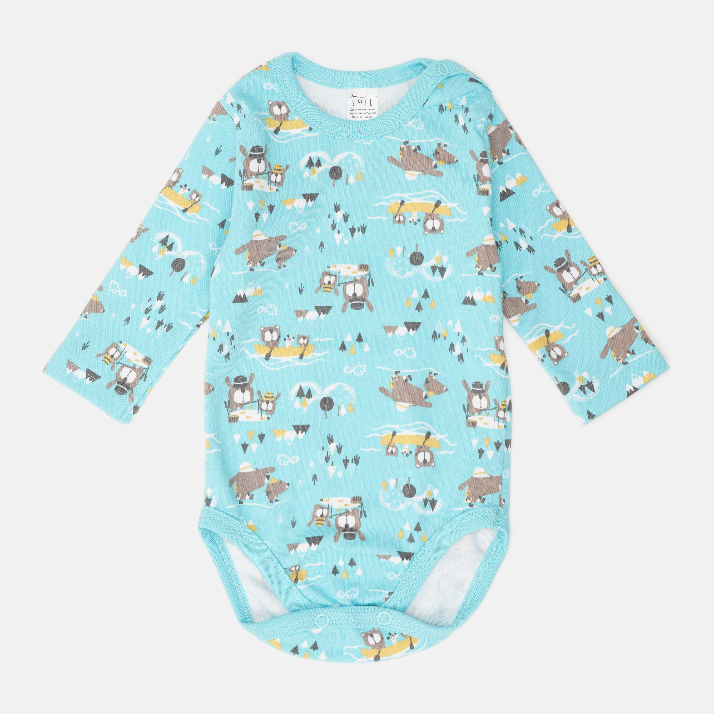 

Боди Smil Daddy'S Time 102488 74 см Рисунок на бирюзовом