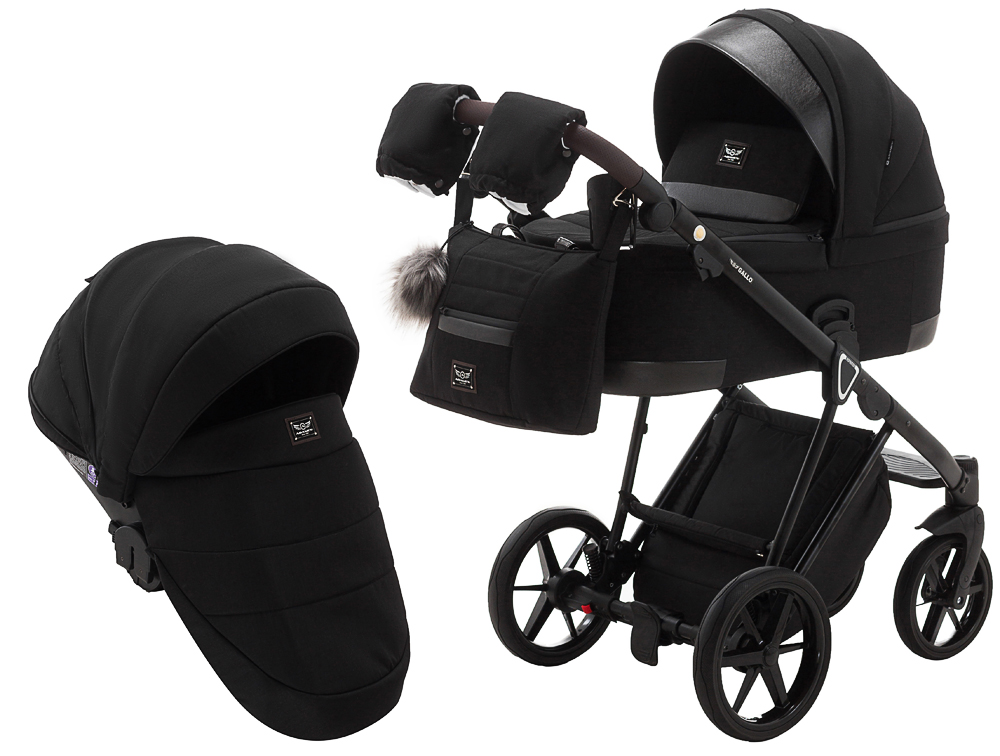 

Коляска 2 в 1 Adamex Gallo Thermo GA-11 jet black (625612)