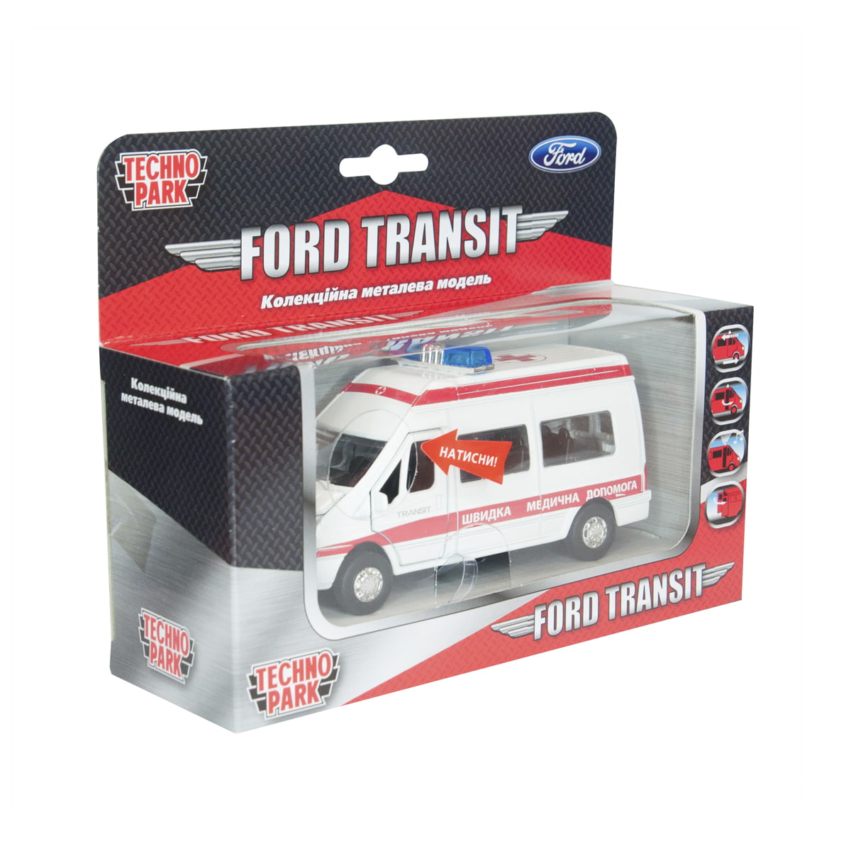 

Автомодель Technopark FORD TRANSIT РЕАНИМАЦИЯ (SB-13-02-1U)