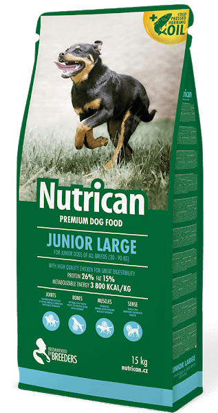 

Nutrican Junior Large для щенков крупных пород со вкусом курицы 15 кг