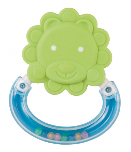 

Погремушка-зубогрызка Веселые зверята, Canpol babies, львенок салатовый (12-22474)