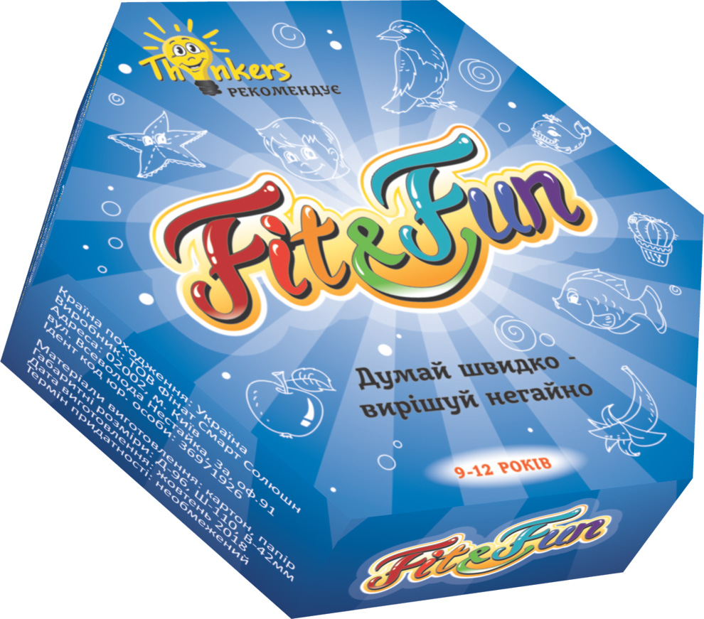 

Fit and Fun для детей 9-12 лет (украинский язык), Thinkers (12-72729)