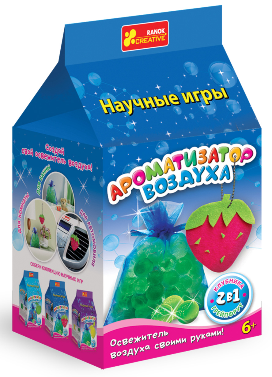 

Ароматизатор воздуха Клубника и грейпфрут, научные игры, Ranok Creative (12-41693)