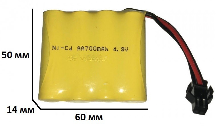 

Аккумулятор NI-CD 4.8v 700mAh