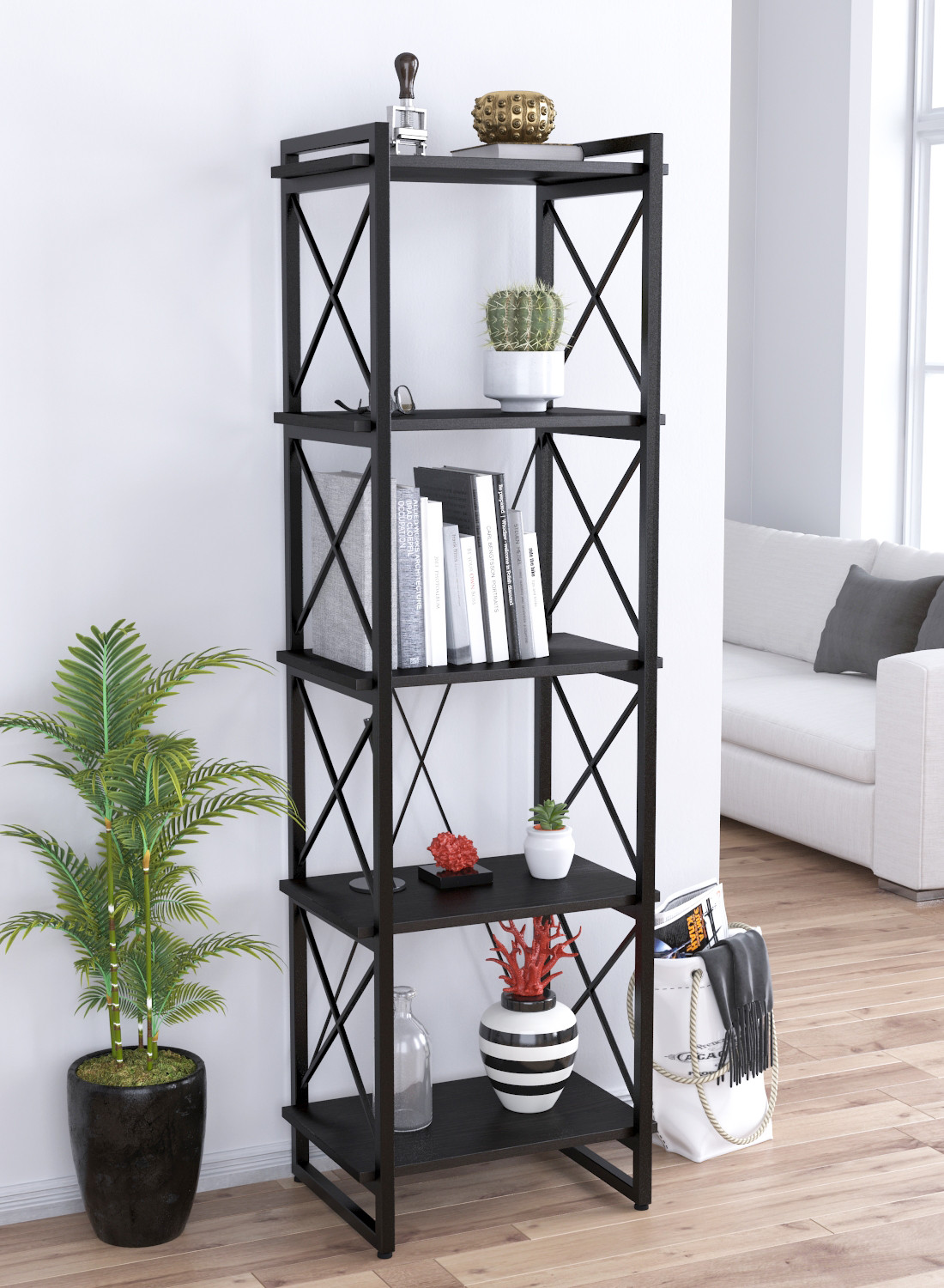 

Стеллаж Скиф-5-550 Loft Design Венге Корсика