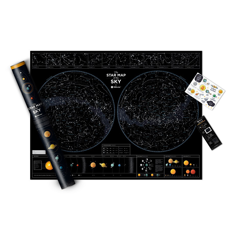 

Карта звездного неба IDEA.ME Star map of the sky