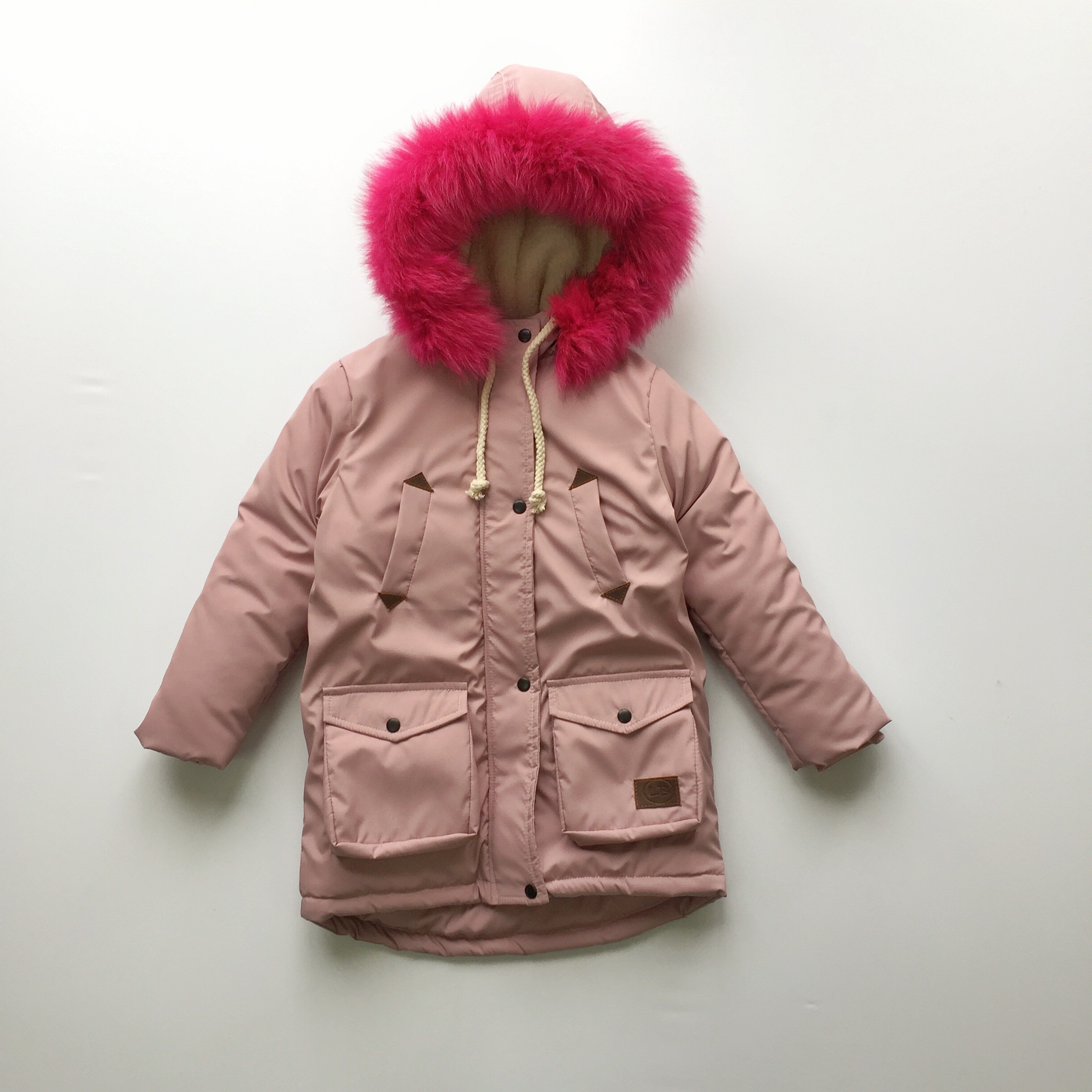 

Куртка Little Bunny парка -20С мех коралловый 122см Пудра