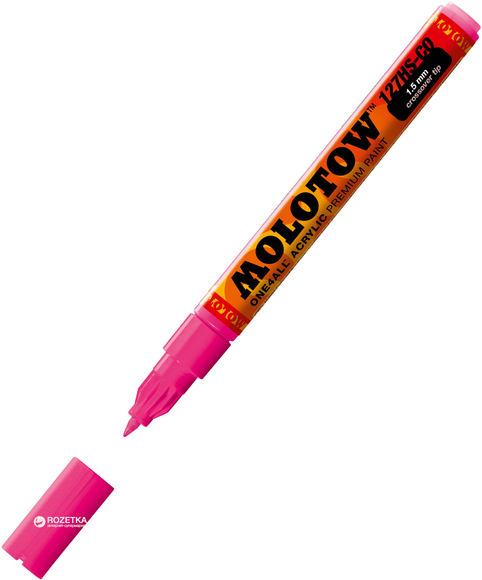 

Маркер акриловый Molotow One4All 127HS-CO 1.5 мм Неоновый розовый (MO127431)
