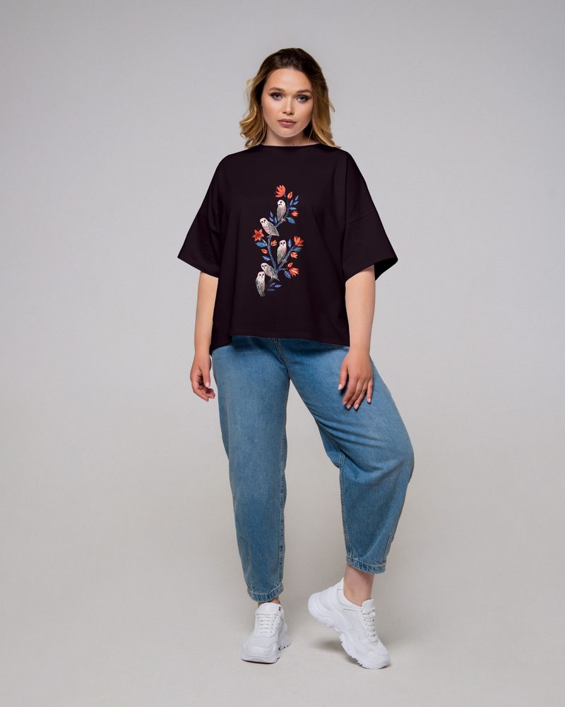 

Укороченная футболка oversize 2XL (ФБ-058-020-198 - 44394)