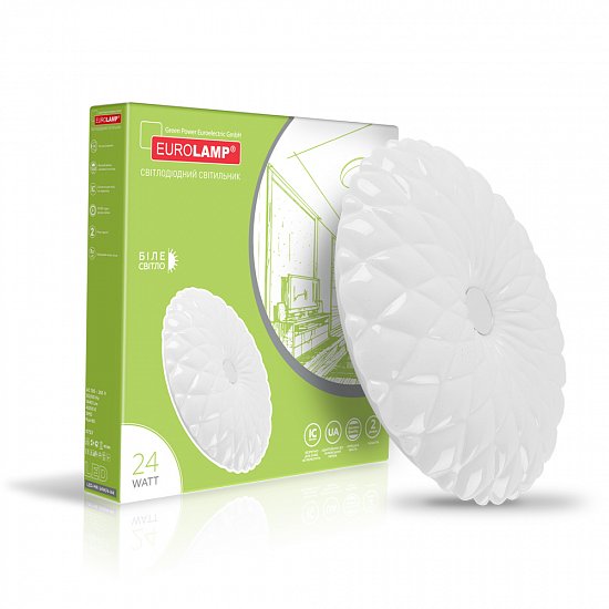 

Светодиодный светильник EUROLAMP круглый накладной 24W 4000K (N8) (LED-MR-24W/4-N8)