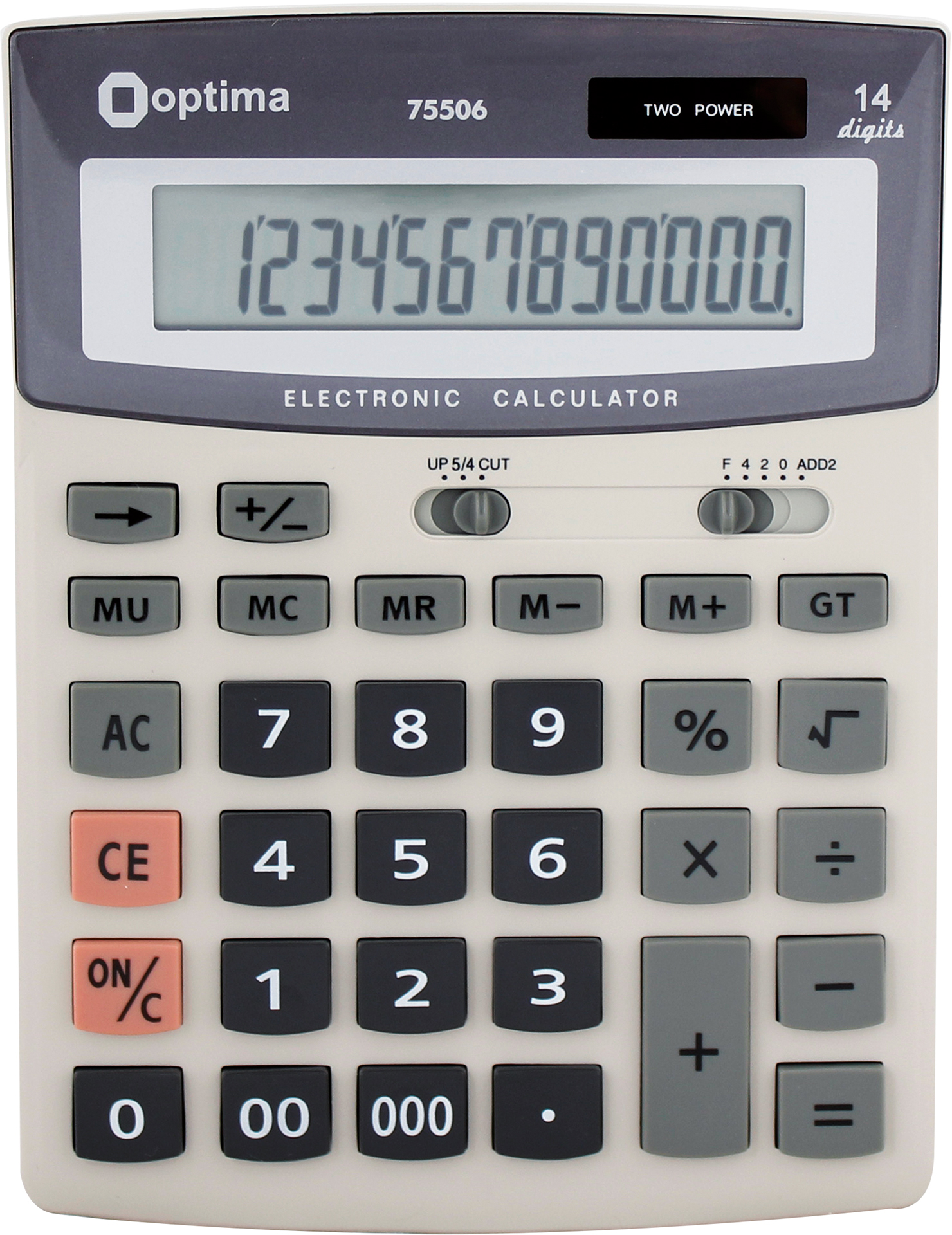 

Калькулятор электронный Optima 14-разрядный (O75506)