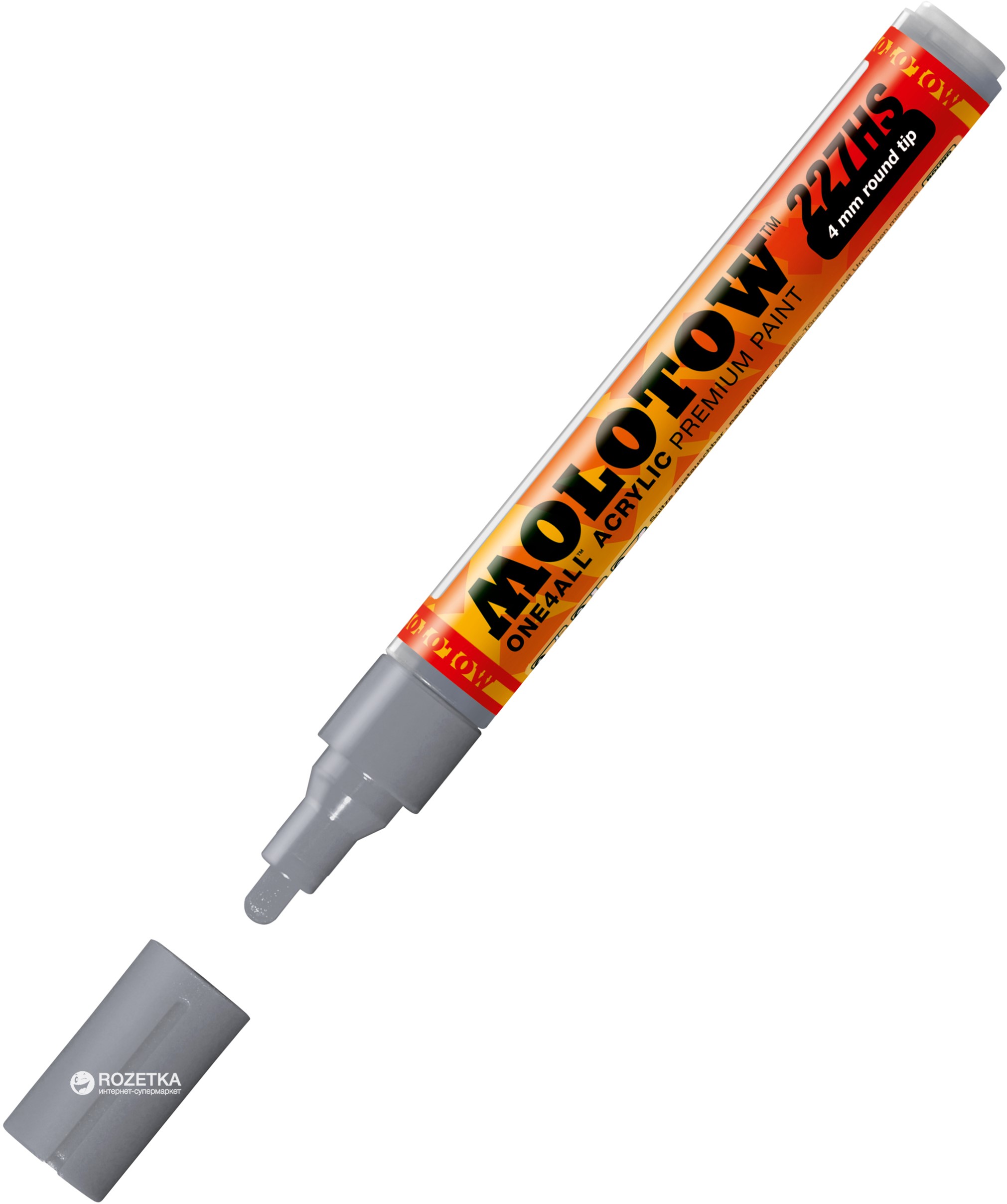 

Маркер акриловый Molotow One4All 227HS 4 мм Серый пастель (MO227218)