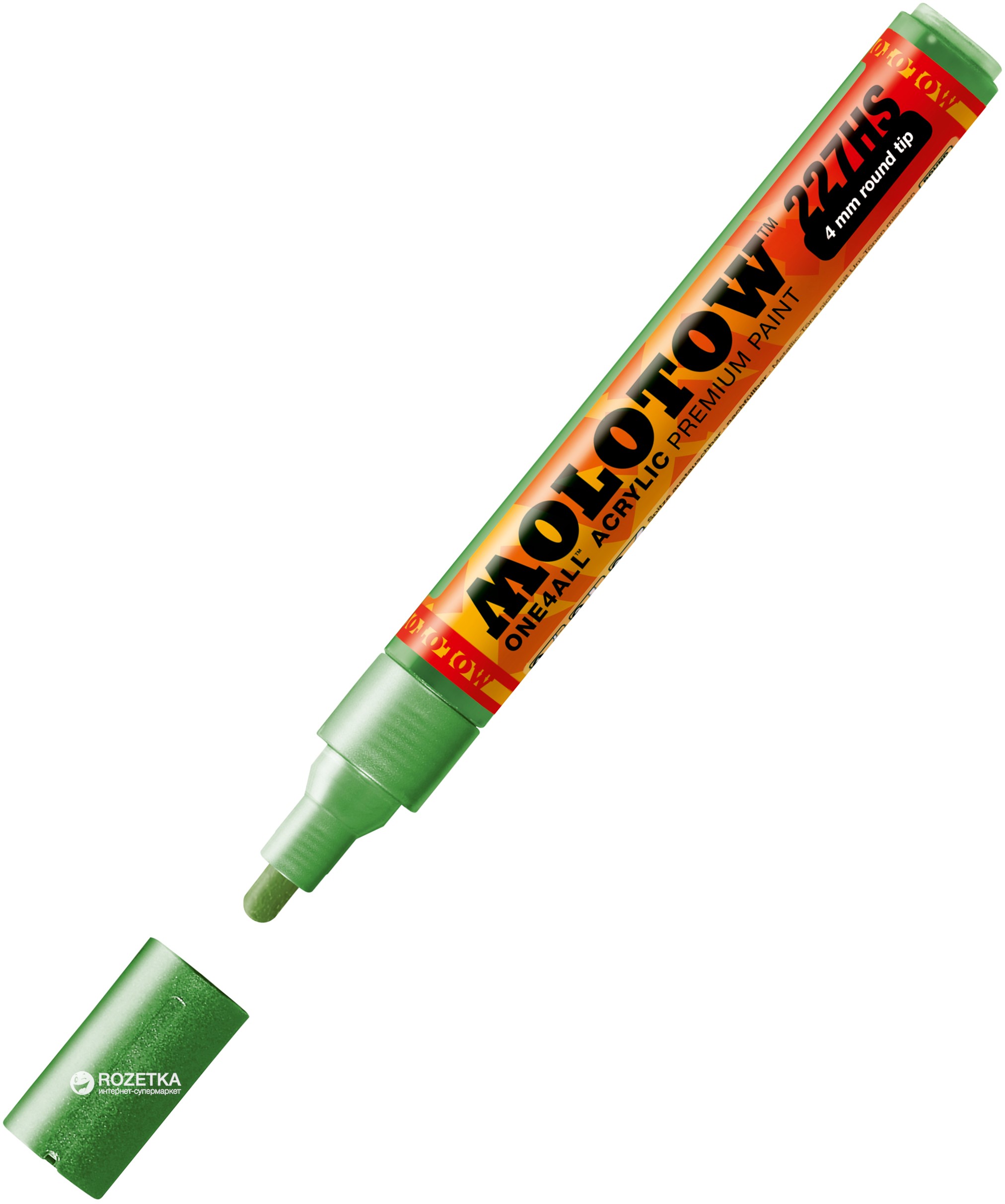 

Маркер акриловый Molotow One4All 227HS 4 мм Светло-зеленый (MO227304)
