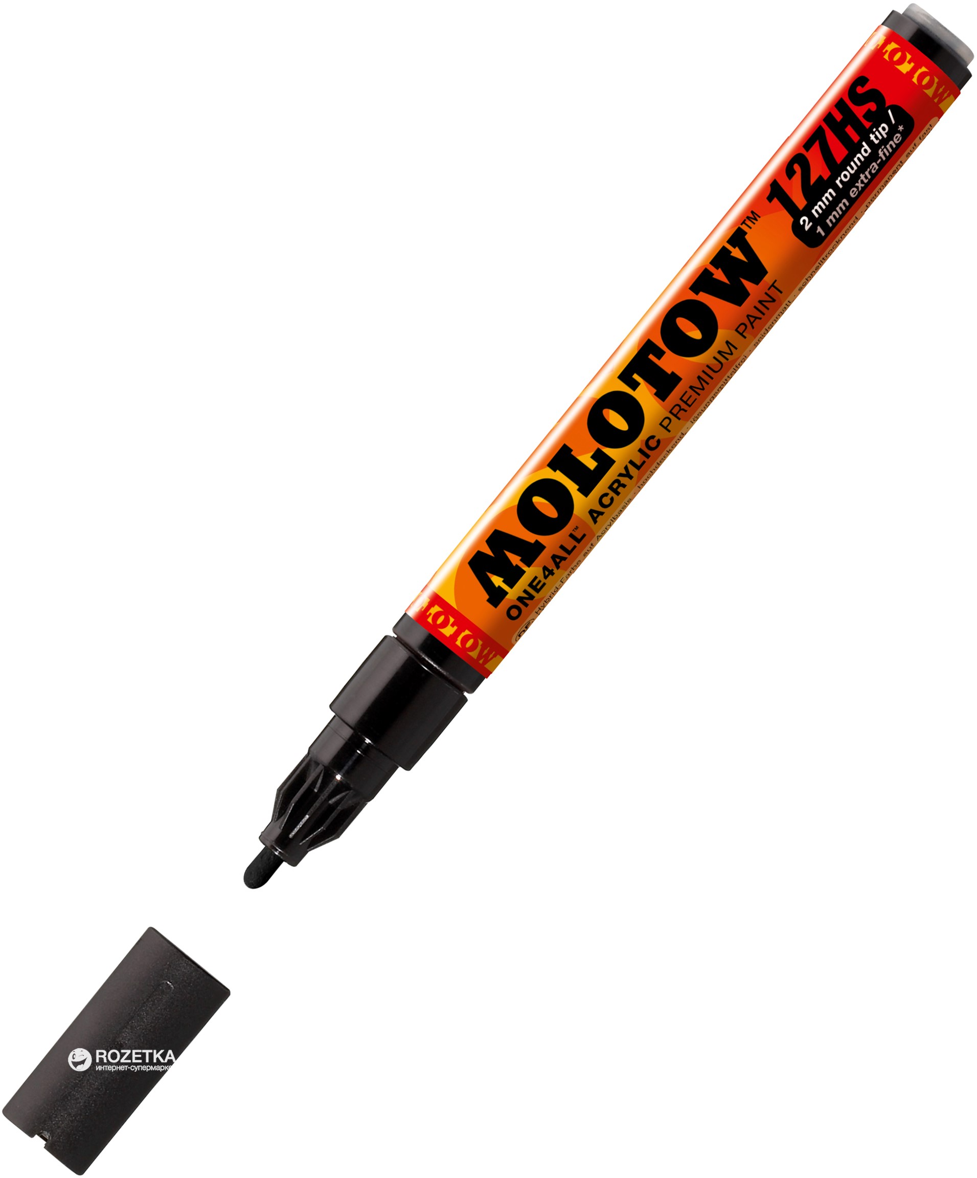

Маркер акриловый Molotow One4All 127HS 2 мм Черный (MO127212)