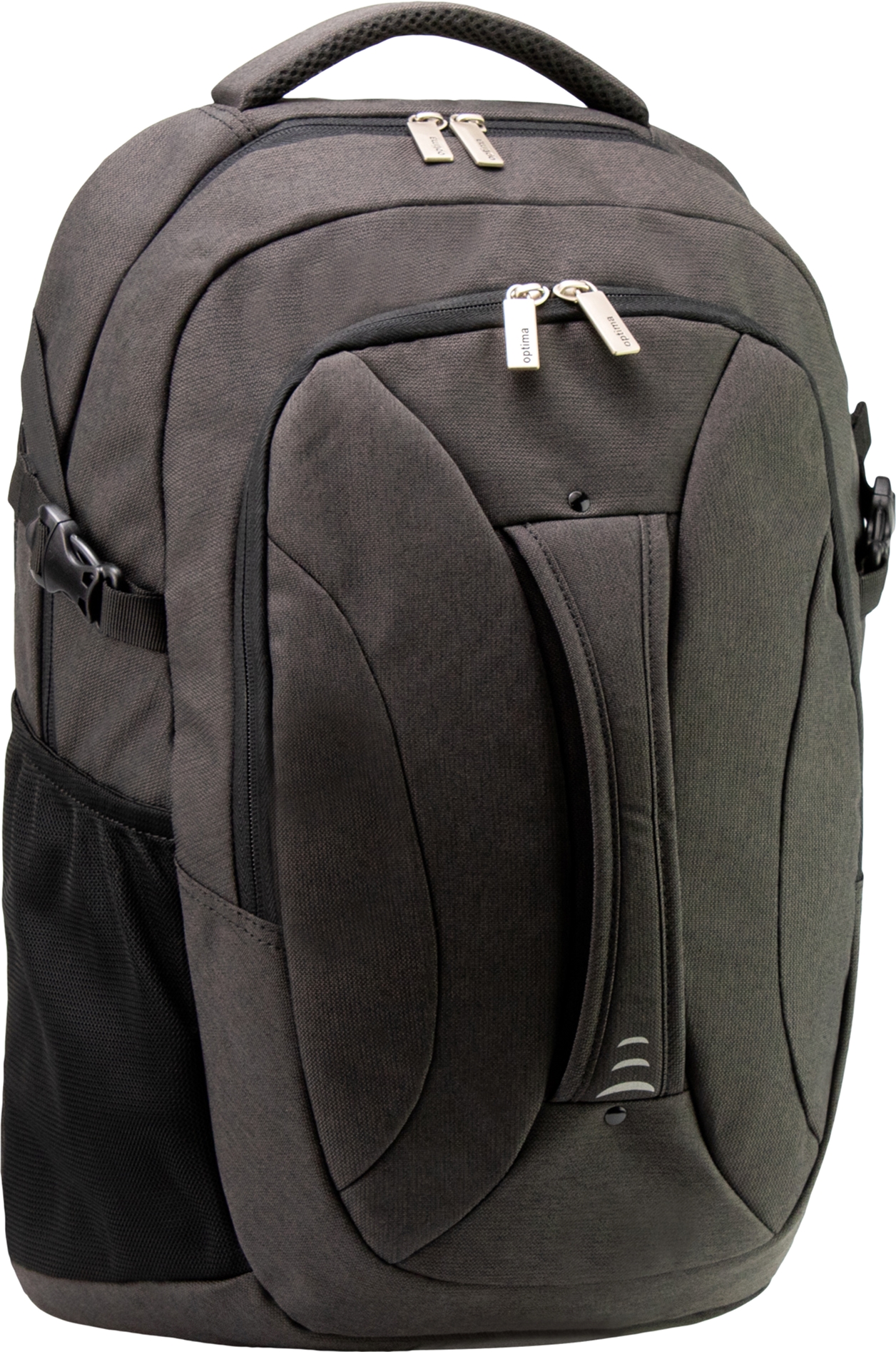 

Рюкзак-сумка деловая 2 в 1 Optima 18.5” унисекс 0.7 кг 16-25 л Черная с выделенными элементами (O96908-01)