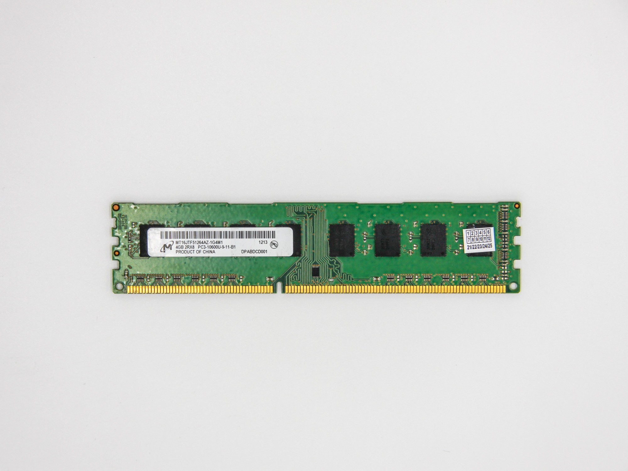 Оперативная память Micron DIMM DDR3 4Gb DDR3 1333MHz PC3-10600 CL9 ...