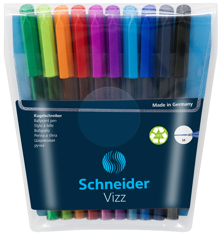 

Набор масляных ручек Schneider Vizz 0.7 мм 10 цветов в блистере Ассорти (S102290)