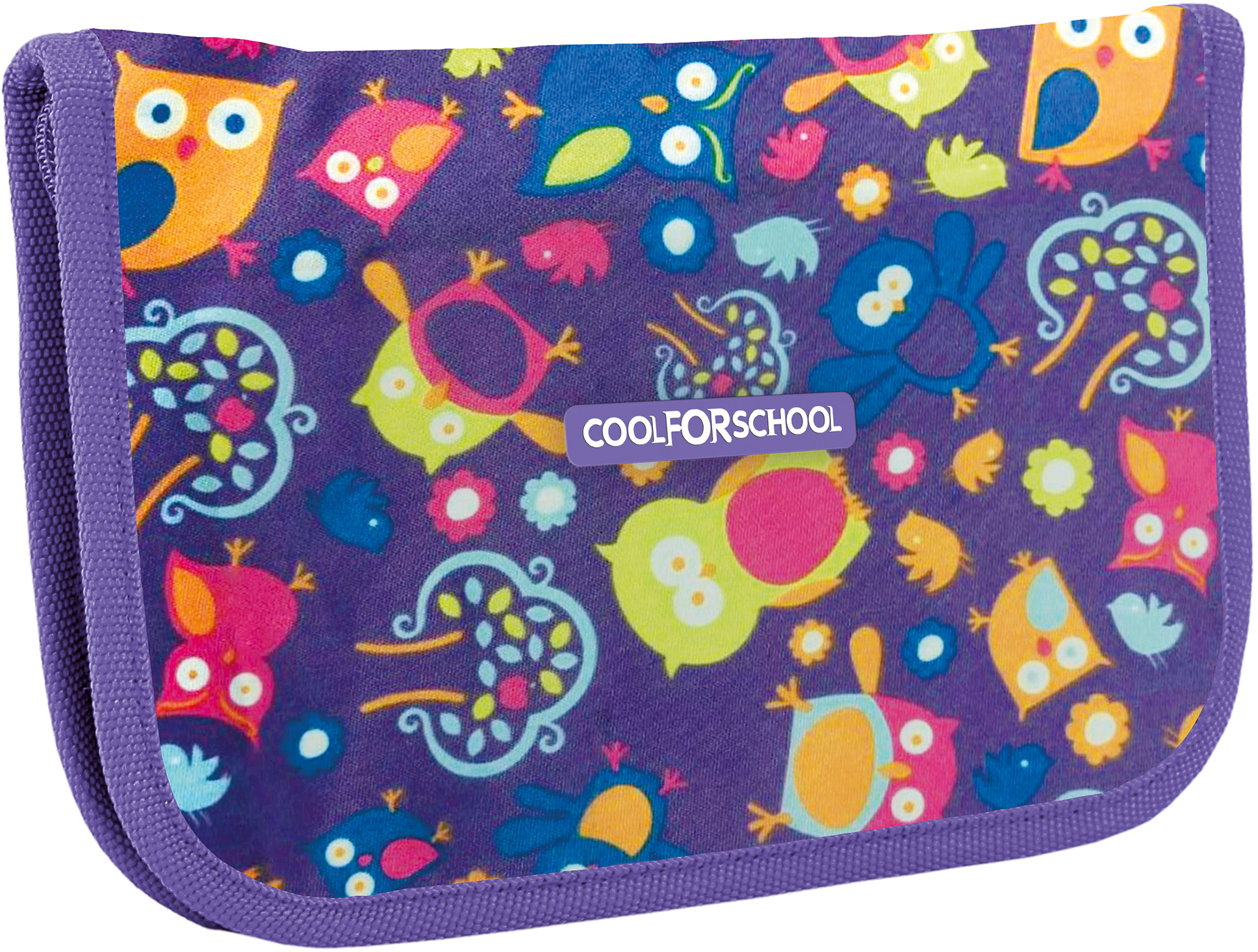 

Пенал Сool For School Owl 1 отделение 2 отворота Синий (CF86609)