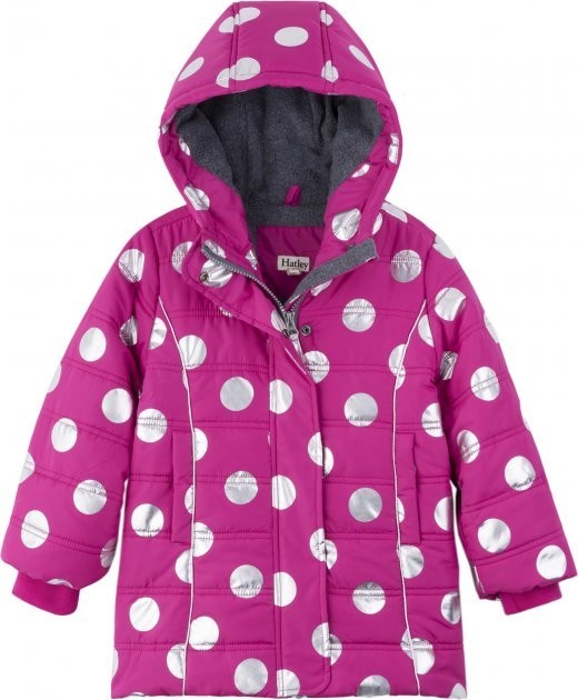 

Куртка Hatley Metallic Dots Puffer 122см малиновий 7A