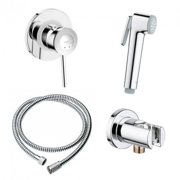 

Набор гигиенический душ со смесителем Grohe Bau Classic 2 в 1 (111048)