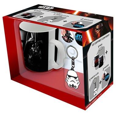 

Подарунковий набір STAR WARS Чашка Штурмовик-Вейдер +Брелок Штурмовик + Значки