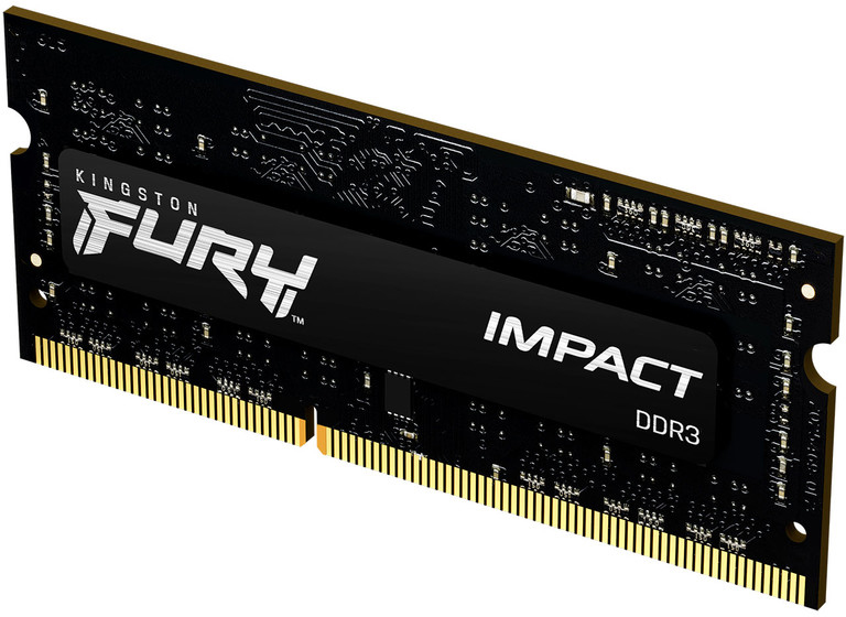 

Оперативная память Kingston Fury SODIMM DDR3L-1866 4096MB PC3-14900 Impact Black (KF318LS11IB/4)