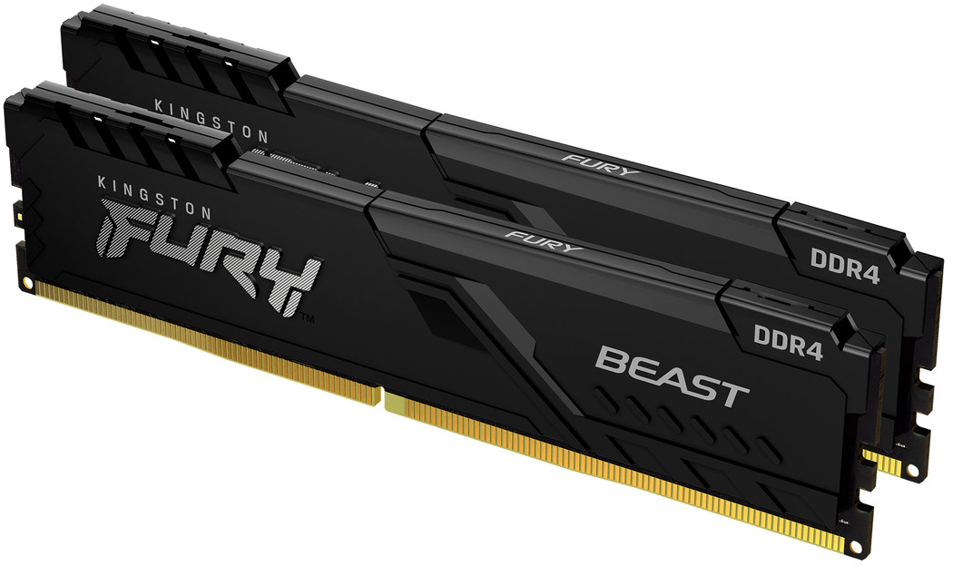 

Оперативная память Kingston Fury DDR4-2666 65536MB PC4-21300 (Kit of 2x32768) Beast Black (KF426C16BBK2/64)