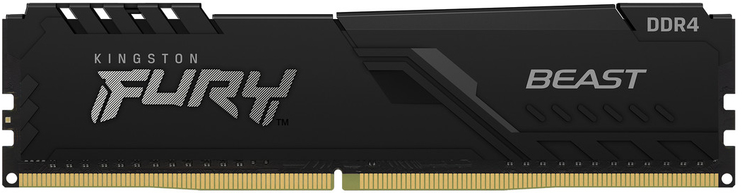 

Оперативная память Kingston Fury DDR4-3200 16384MB PC4-25600 Beast Black (KF432C16BB/16)
