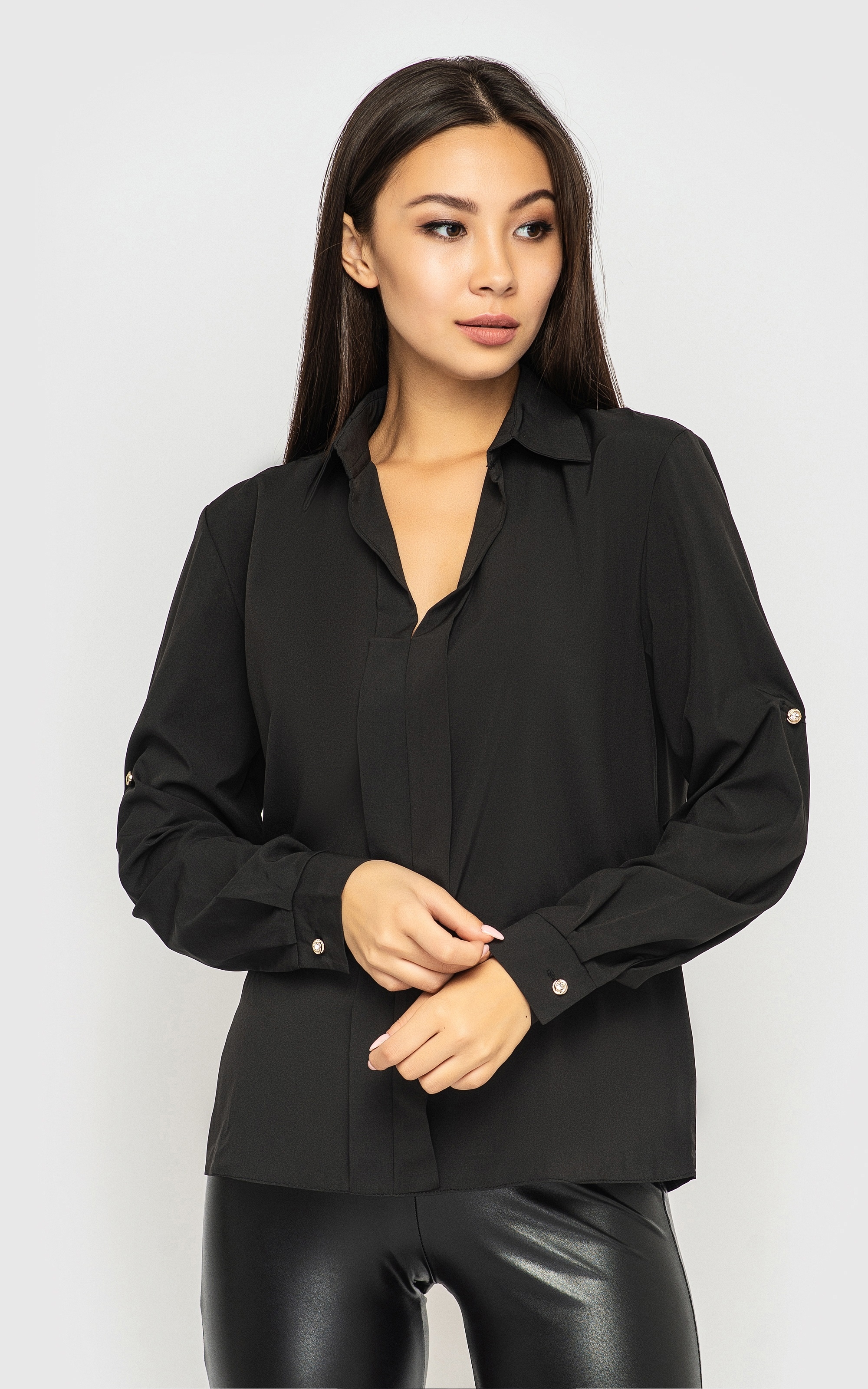 

Fashions • Рубашка свободного кроя Mira Fashions S черный (3904)