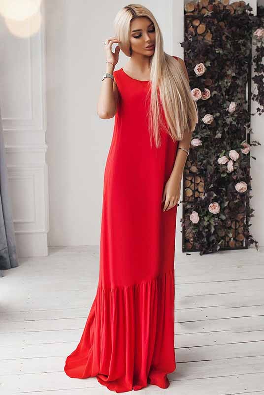 

Fashions • Платье СКАРЛЕТТ Fashions 56 красный (Р691-бр-лб)