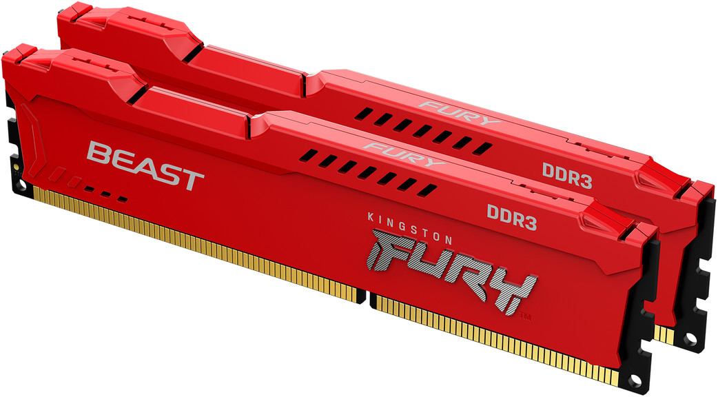 

Оперативная память Kingston Fury DDR3-1600 8192MB PC3-12800 (Kit of 2x4096) Beast Red (KF316C10BRK2/8)